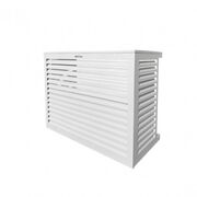 Cache climatiseur Aluminium Blanc
