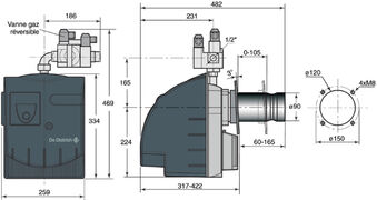 chaudiere Dedietrich Bruleur Gaz G100