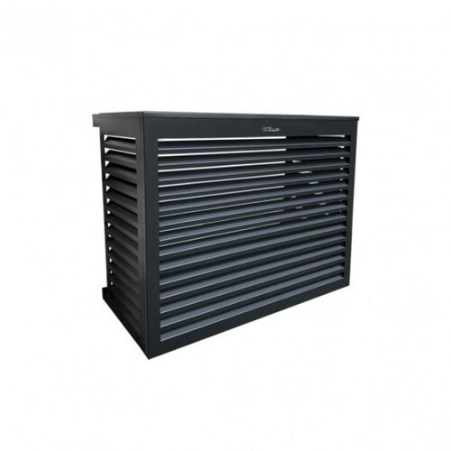 chaudiere  Cache climatiseur Aluminium Anthracite
