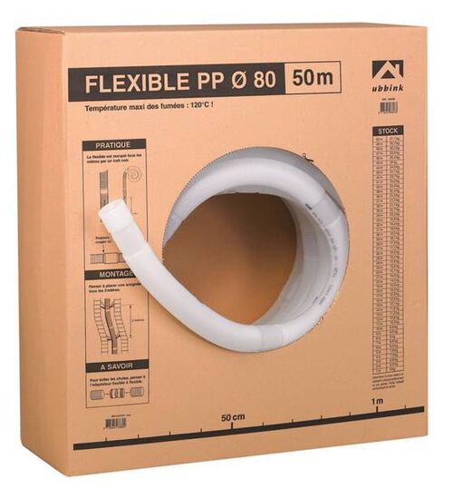 FLEXIBLE SOUPLE PPS DIAMETRE 80 1 mètre