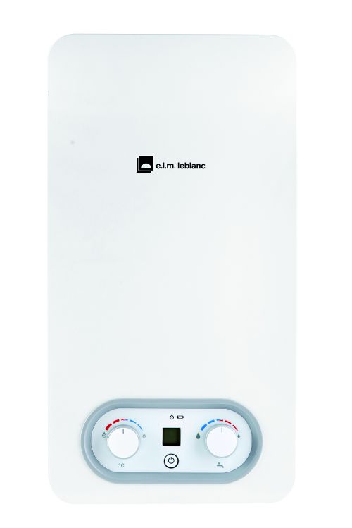 chauffe-eau gaz Elm Leblanc Ondea LC 10-4 PVHYB Bas Nox <br />Sans Veilleuse<br />Butane/Propane